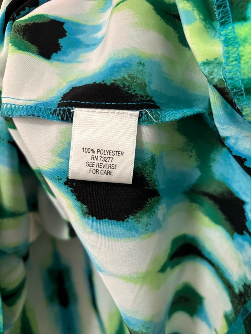 Dana Buchman Multicolor Print Sleeveless Top, Size L - Picture 6 of 6